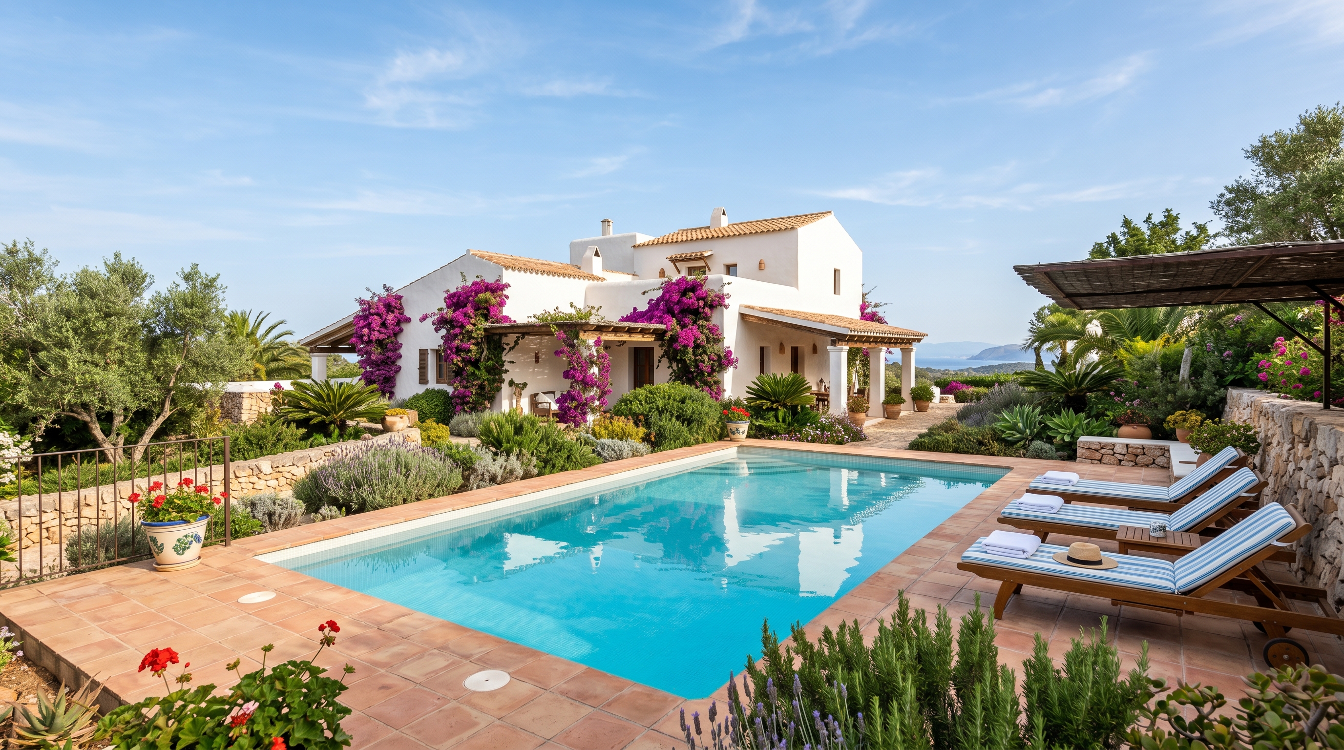 Agua de piscina cristalina